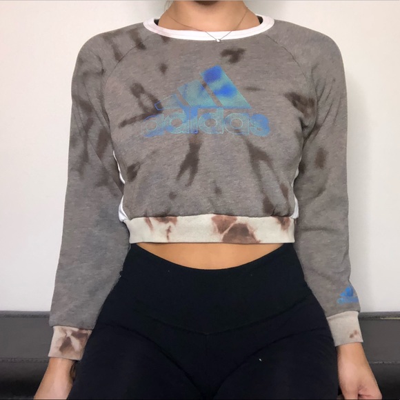 adidas tie dye crop